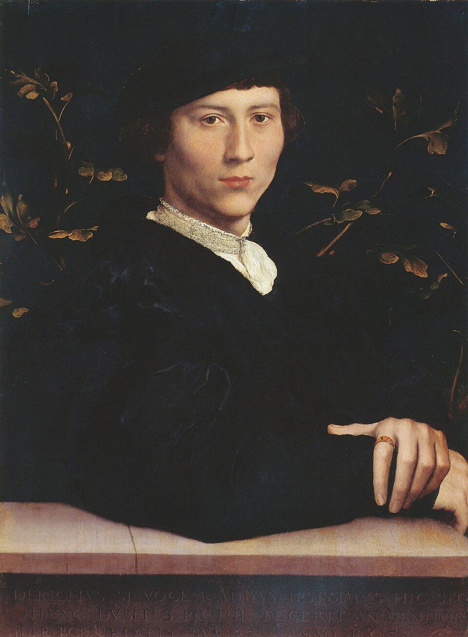 Hans Holbein the Younger, Derich Born, 1533. Oil on panel, 60.3 × 44.9 cm. Royal Collection, RCIN 405681.
